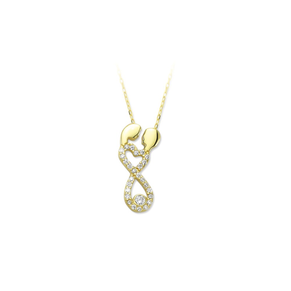 Glorria 14k Solid Gold Mother Child Necklace Glorria 14k Solid Gold Mother Child Necklace