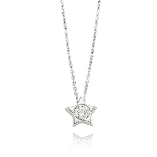Glorria 925k Sterling Silver Star Necklace Glorria 925k Sterling Silver Star Necklace