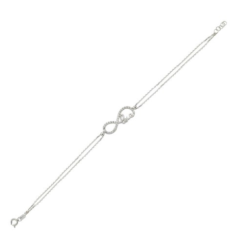 Glorria 925k Sterling Silver Infinity Love Bracelet Glorria 925k Sterling Silver Infinity Love Bracelet