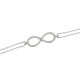 Glorria 925k Sterling Silver Infinity Bracelet