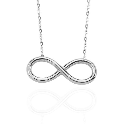 Glorria 925k Sterling Silver Infinity Necklace Glorria 925k Sterling Silver Infinity Necklace