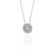 Glorria 925k Sterling Silver Solitaire Necklace