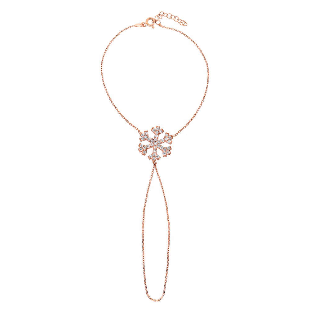 Glorria 925k Sterling Silver Rose Snowflake Shahmaran Glorria 925k Sterling Silver Rose Snowflake Shahmaran