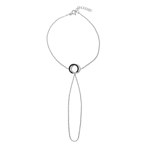 Glorria 925k Sterling Silver Double Circle Shahmaran Glorria 925k Sterling Silver Double Circle Shahmaran