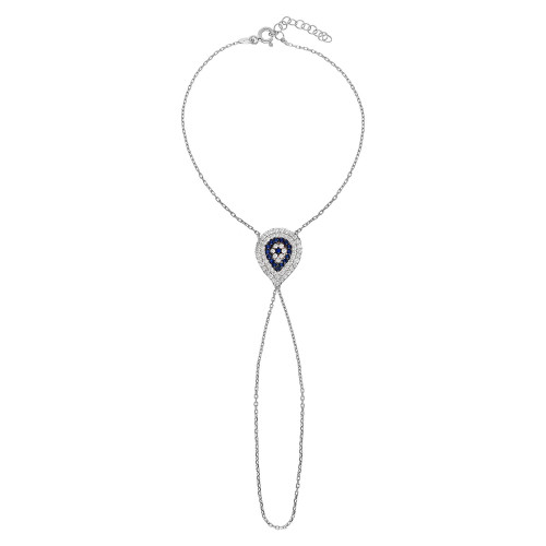 Glorria 925k Sterling Silver Drop Evil Eye Shahmaran Glorria 925k Sterling Silver Drop Evil Eye Shahmaran
