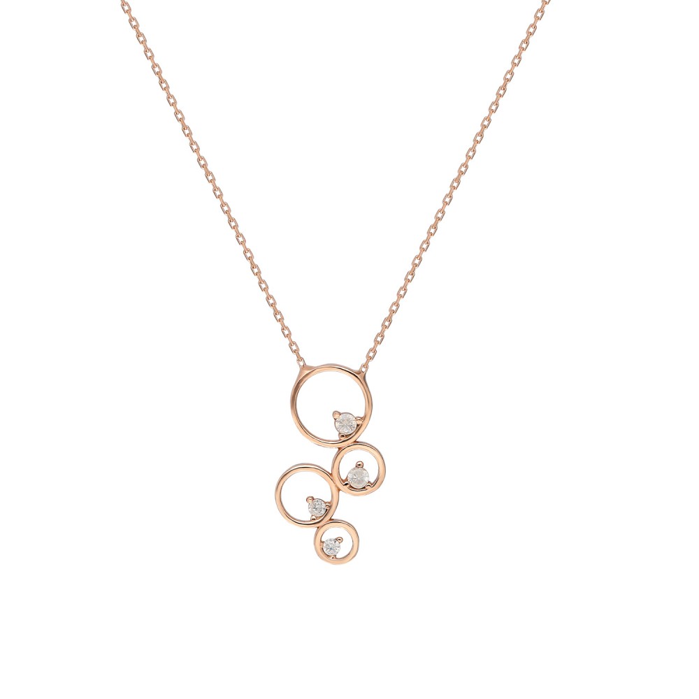 Glorria 925k Sterling Silver Circle Necklace