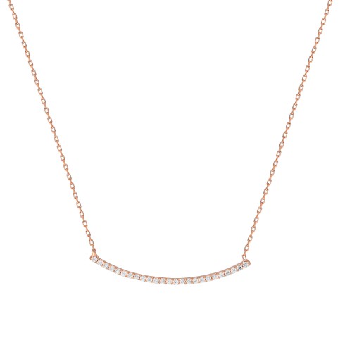 Glorria 925k Sterling Silver Line Necklace Glorria 925k Sterling Silver Line Necklace