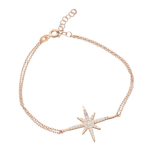 Glorria 925k Sterling Silver Polar Star Bracelet Glorria 925k Sterling Silver Polar Star Bracelet