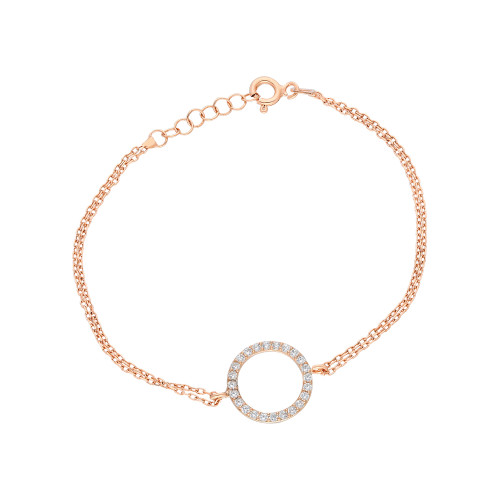 Glorria 925k Sterling Silver Circle Bracelet Glorria 925k Sterling Silver Circle Bracelet